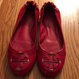Tory Burch patent Leather Ballet Flats, Magenta